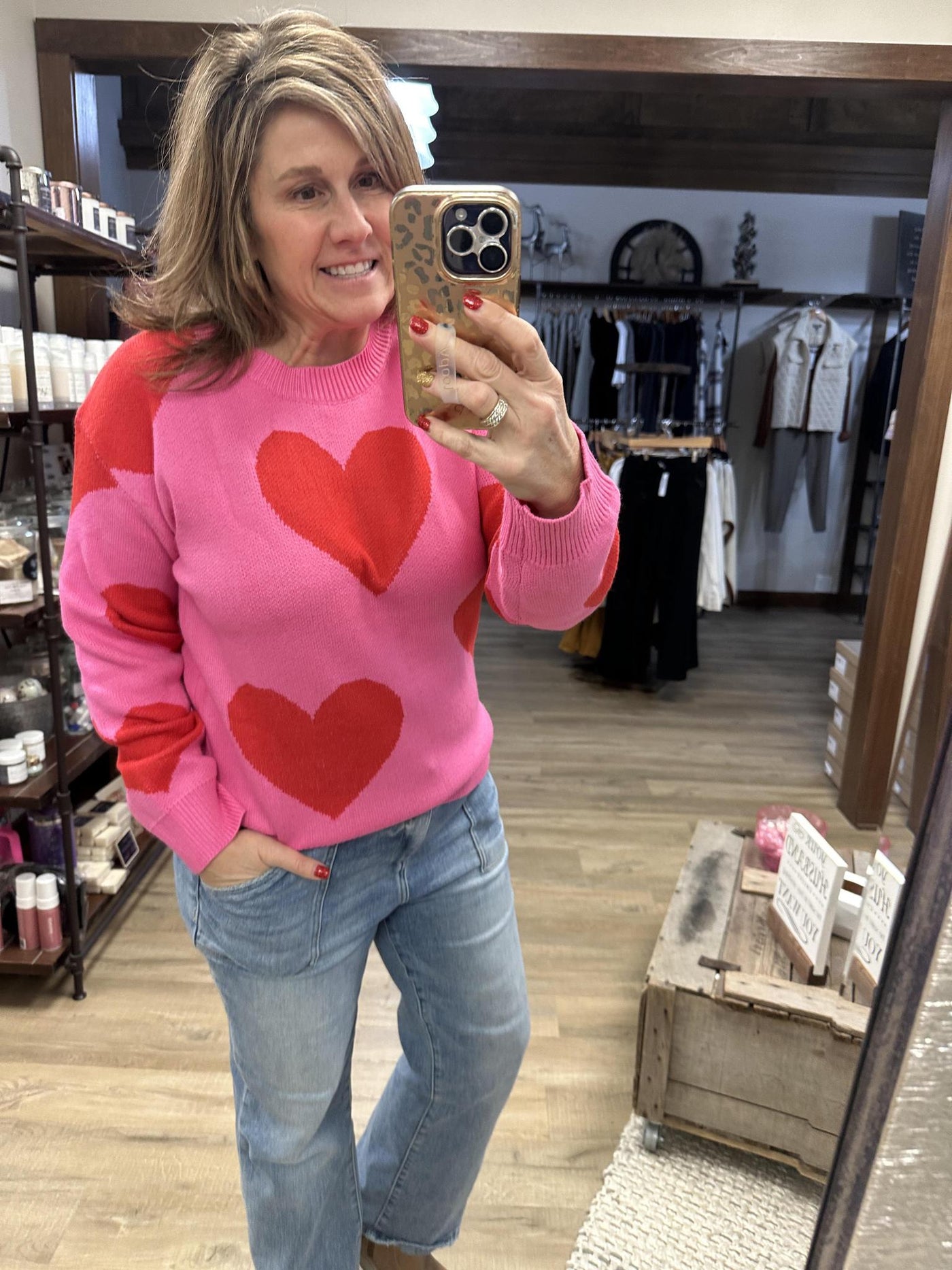 Heart Knitted Sweater