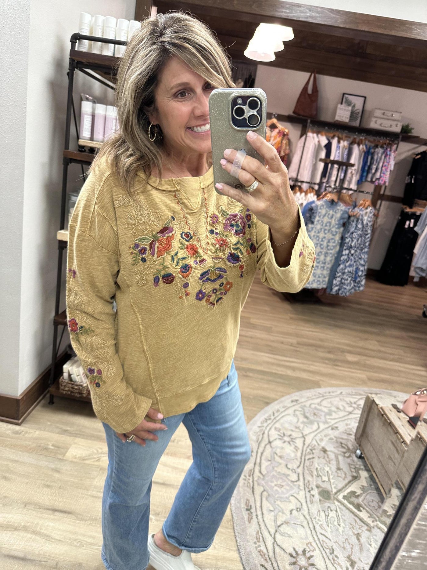 Tru Luxe Garment Dyed Sweatshirt