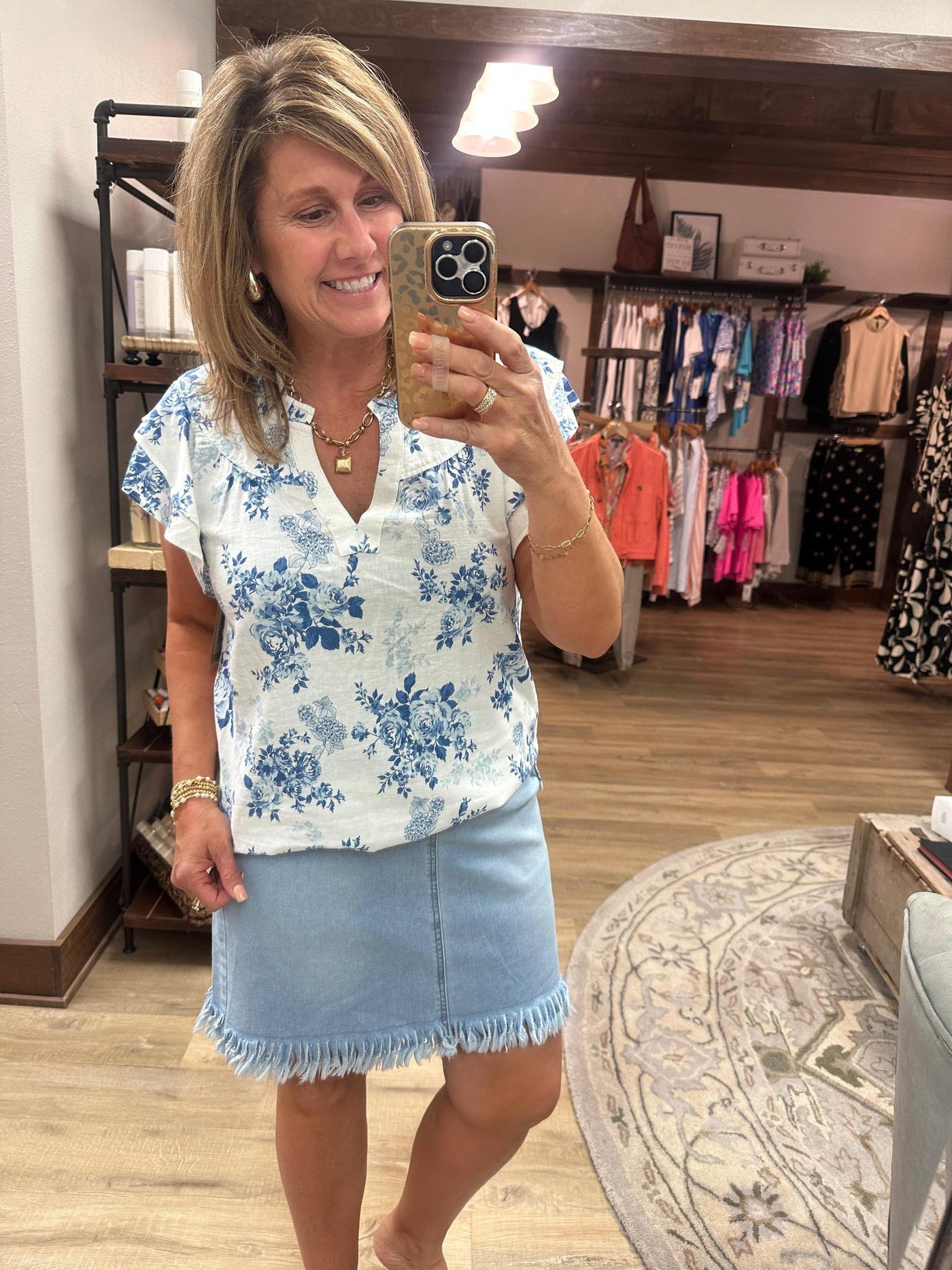 Slimsation Pullon Fringe Hem Skort