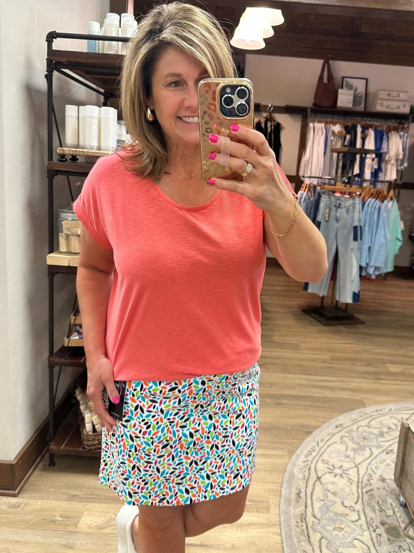 Slimsation Pull on Skort-leaf
