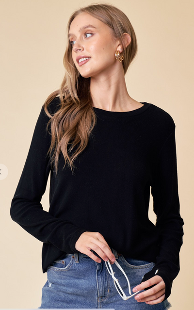 Round Neck Soft Knit top