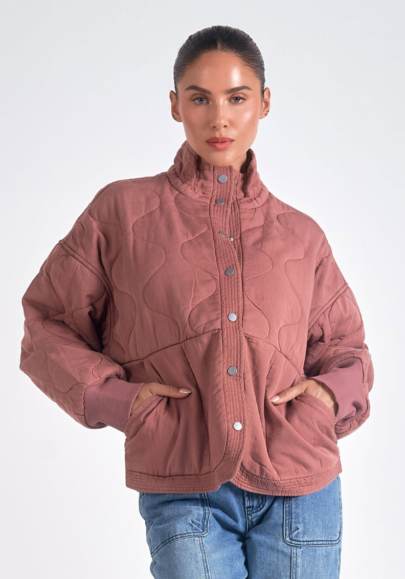 QUILTED BOMBER JACKET