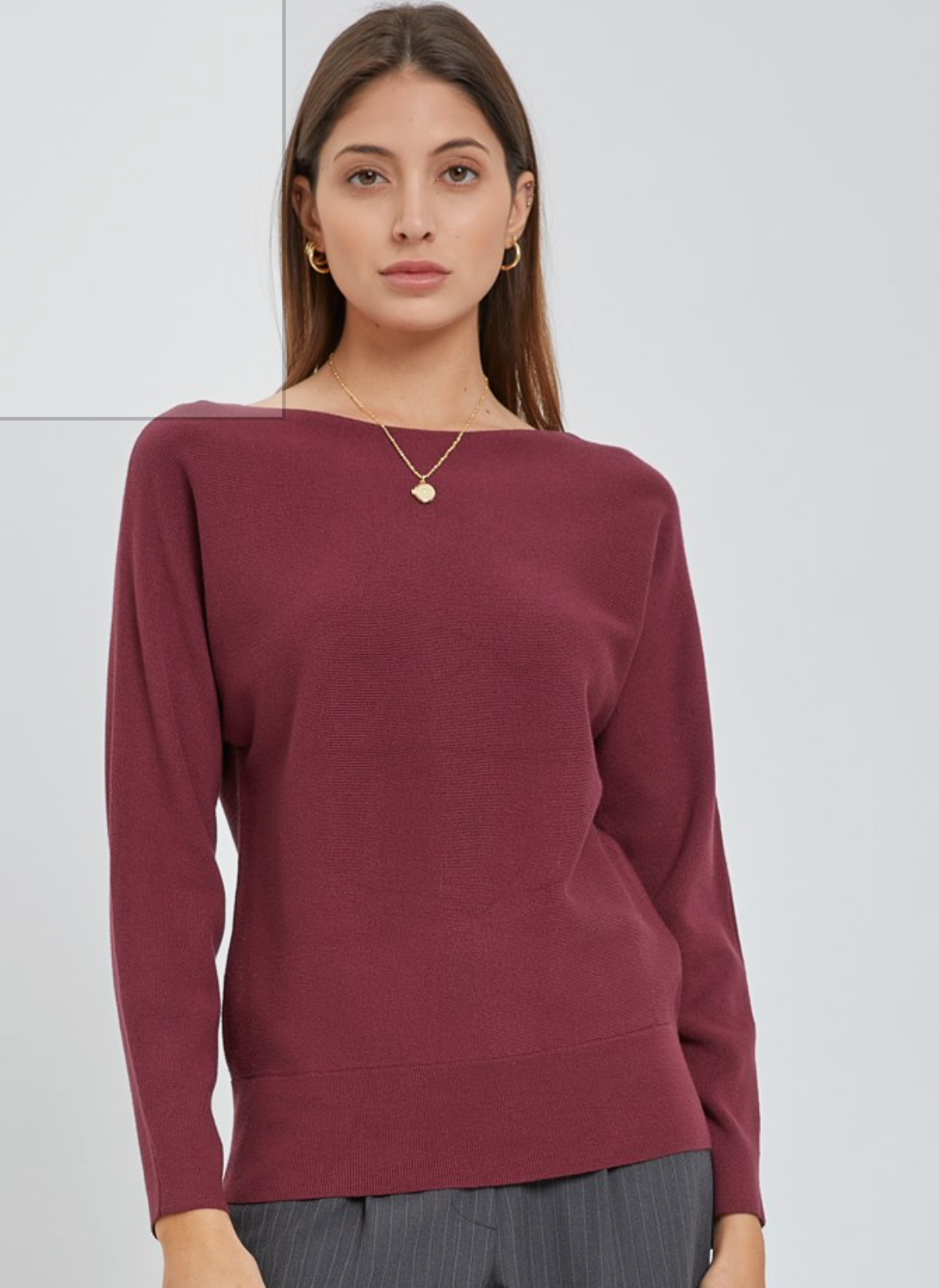 Wine Sloan Sweater