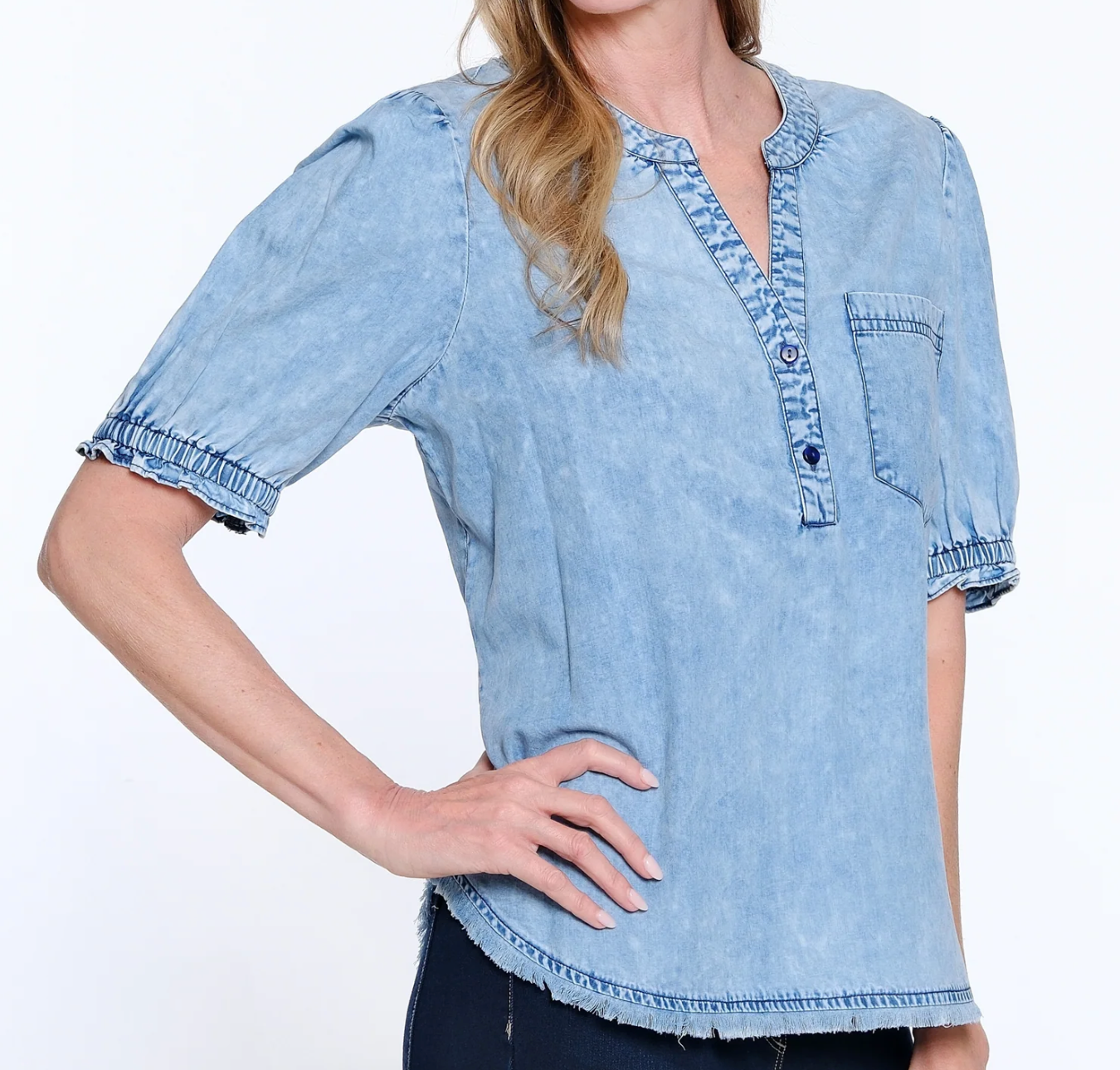 Tru Luxe SS Tencel Top
