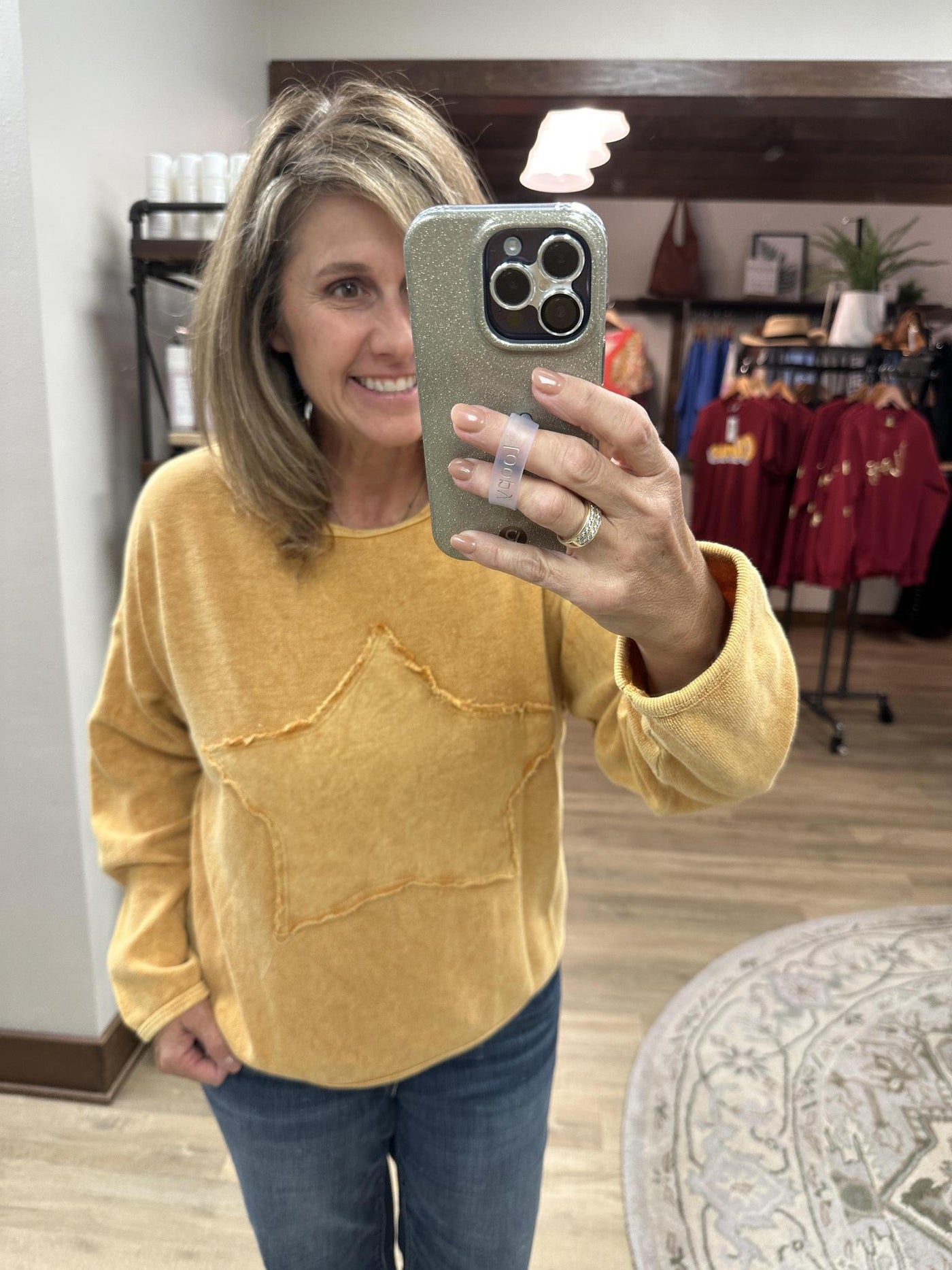 Mustard Star Sweatshirt