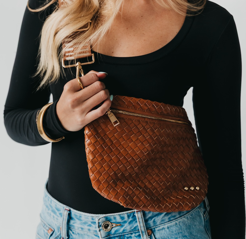Westlyn Woven Bum Bag-brow