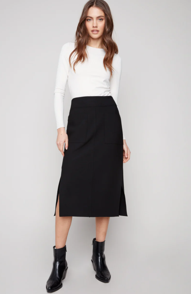 Charlie B Gutsy Crepe Skirt