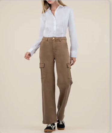 KUT Miller Wide Leg Camel Pant