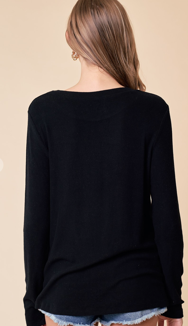 Round Neck Soft Knit top