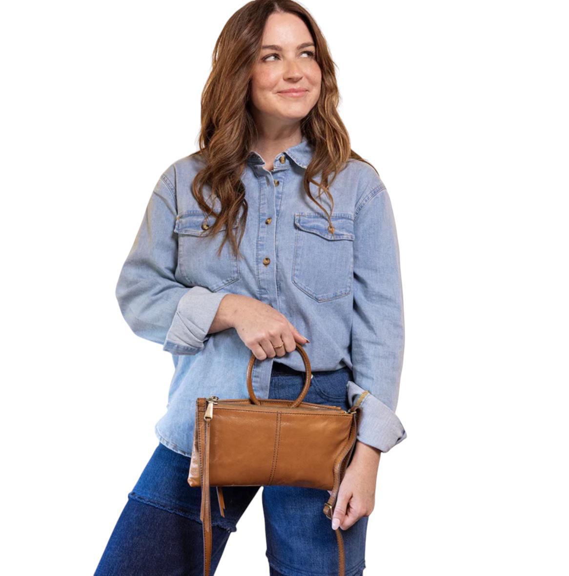 Hobo Sable Crossbody-Truffle