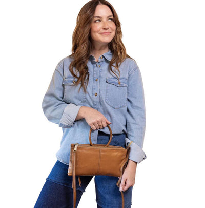 Hobo Sable Crossbody-Truffle