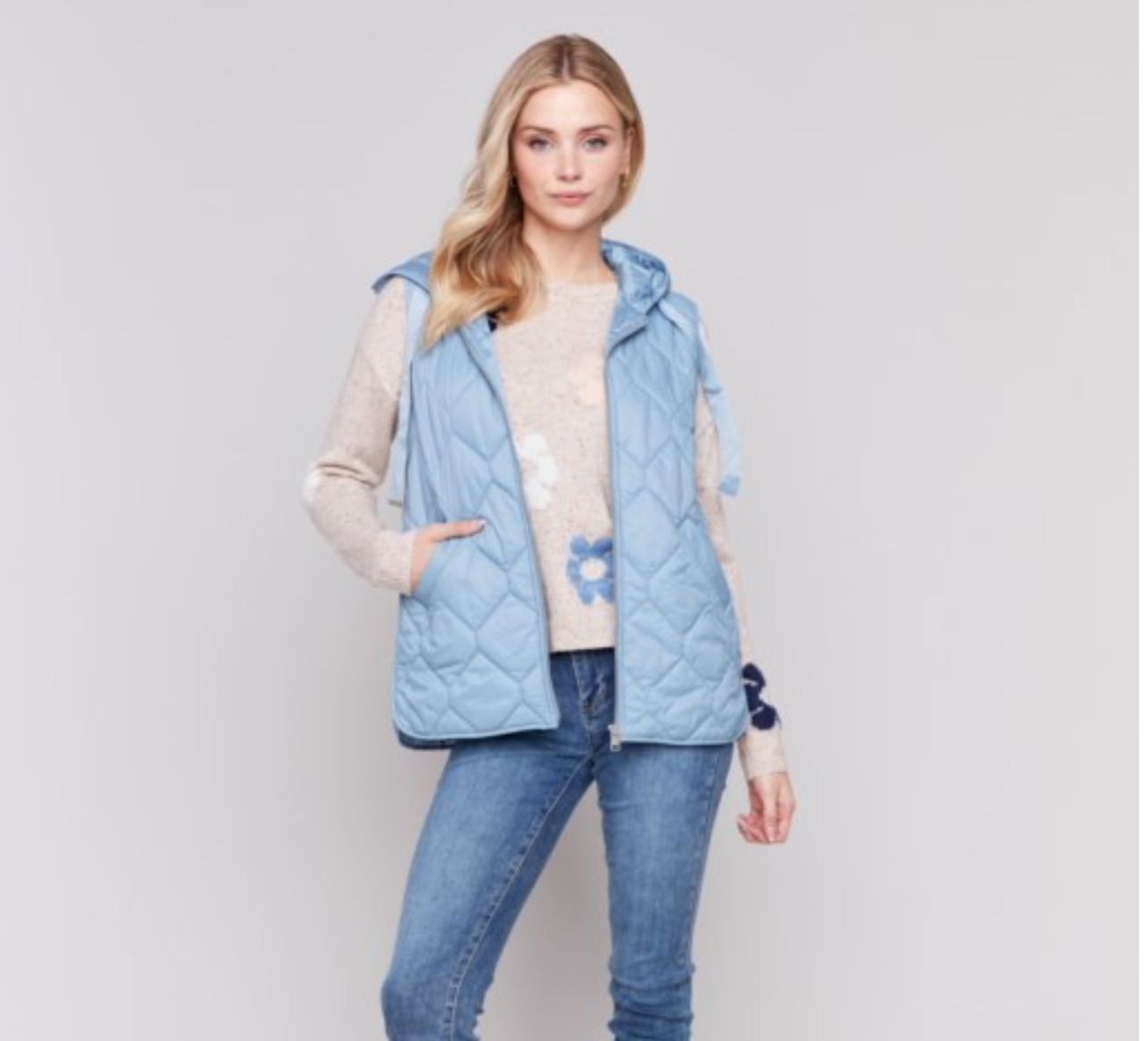 Charlie B Frost Quilted Vest