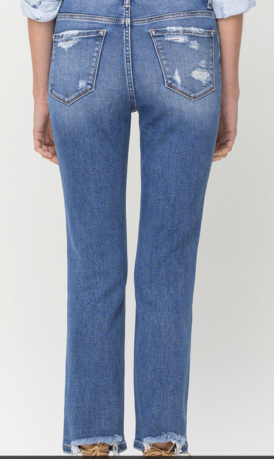 Loveret HIGH RISE SLIM STRAIGHT JEANS