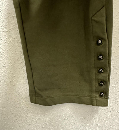 Olive Button Hem Pant