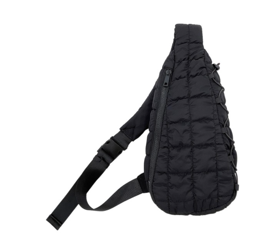 Quilted Puffer Sling Bag