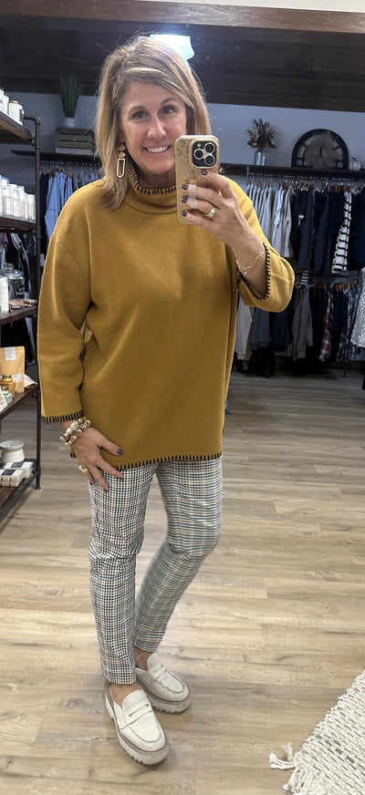 Slimsation Pull on Plaid Pant