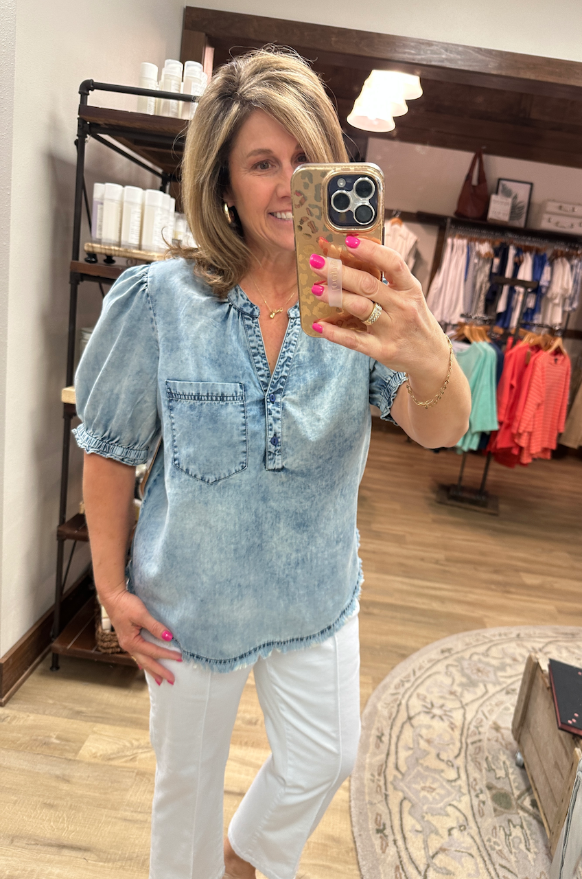 Tru Luxe SS Tencel Top