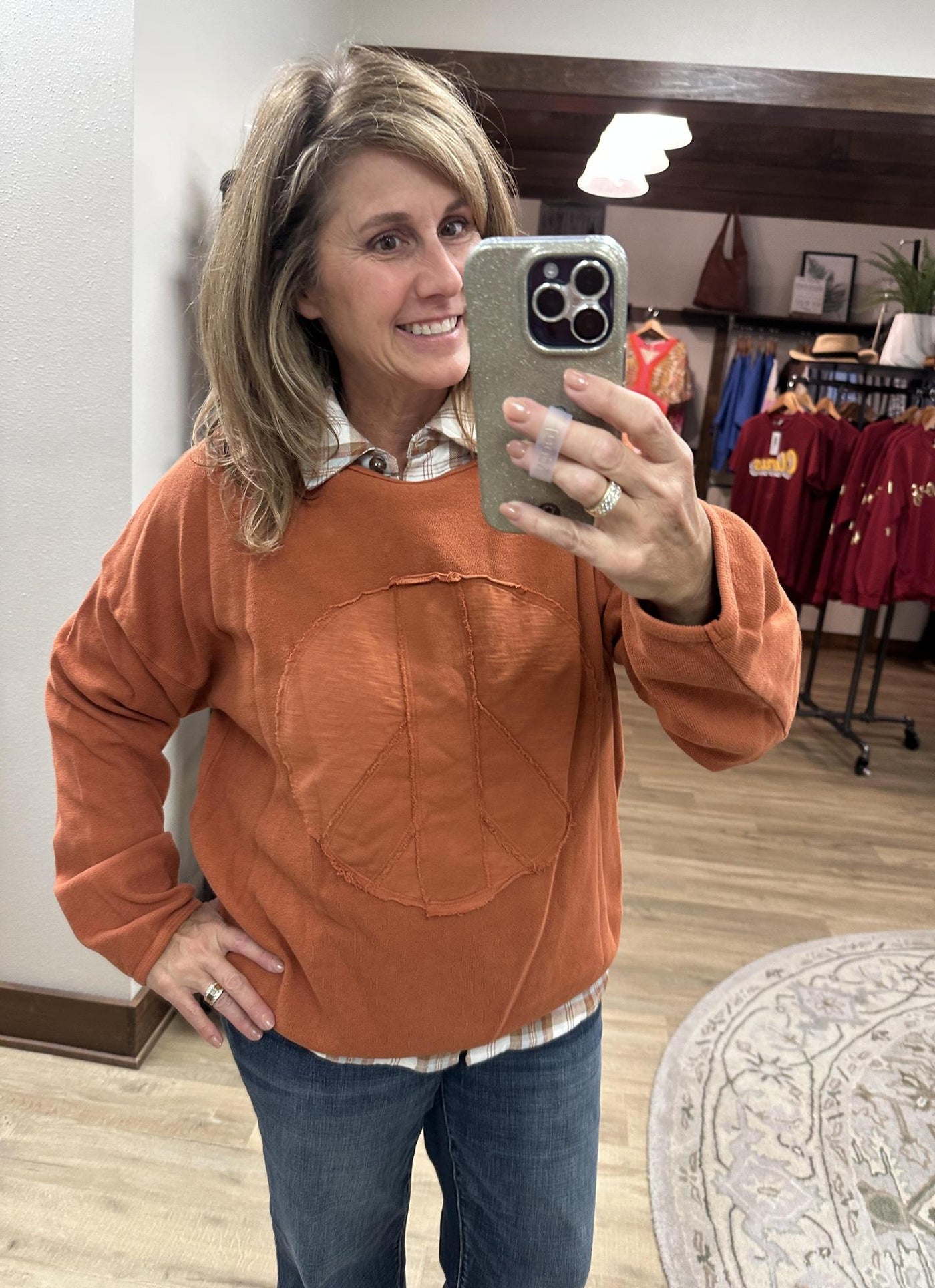 Rust Peace Sweatshirt