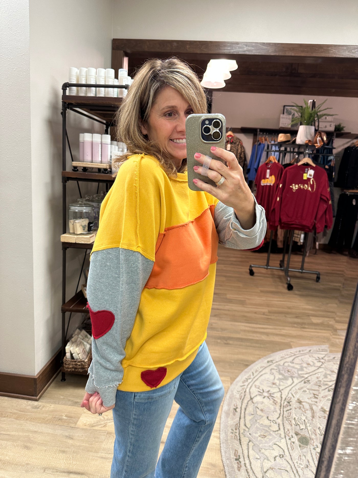 Tru Luxe Color Block Sweatshirt