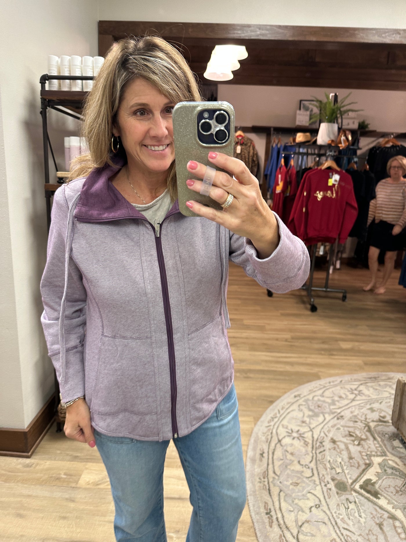 Lulu B Purple Reversible Jacket