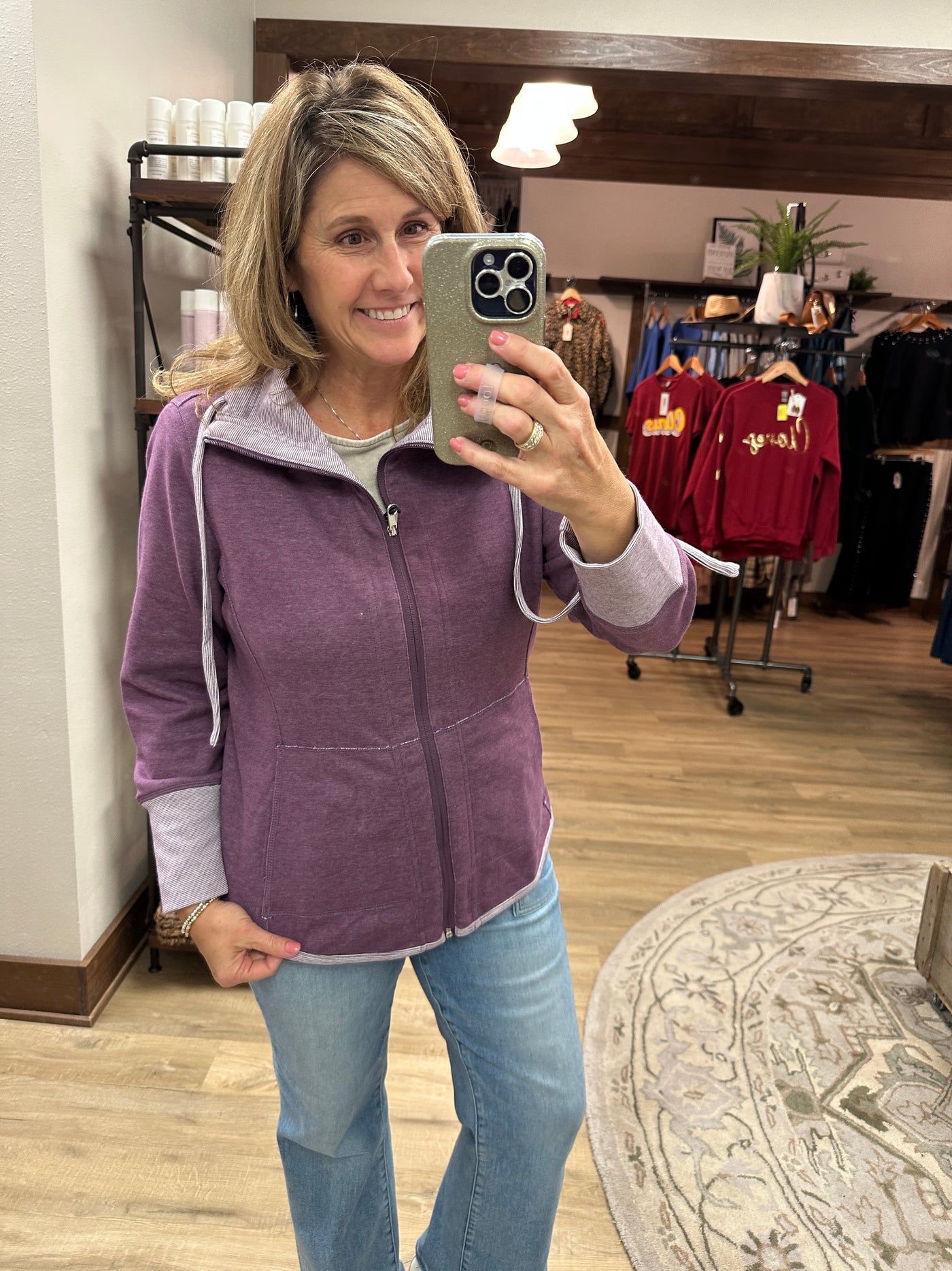 Lulu B Purple Reversible Jacket