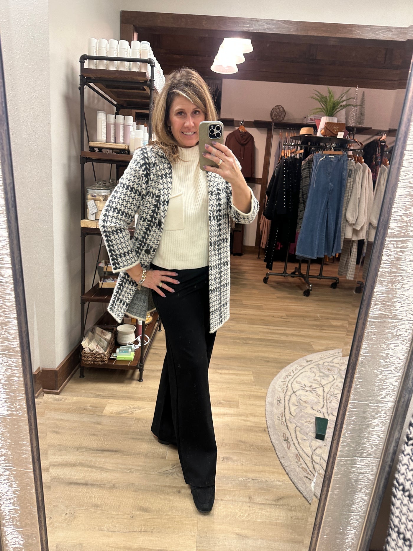 Charlie B Pull-On Ponte Wide Leg Pants