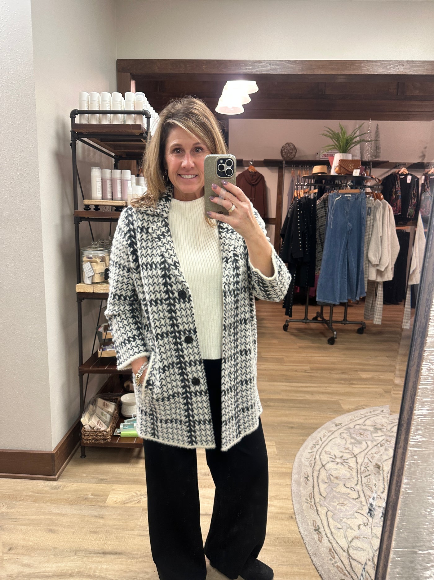 Multiples sweater Cardigan-Blk