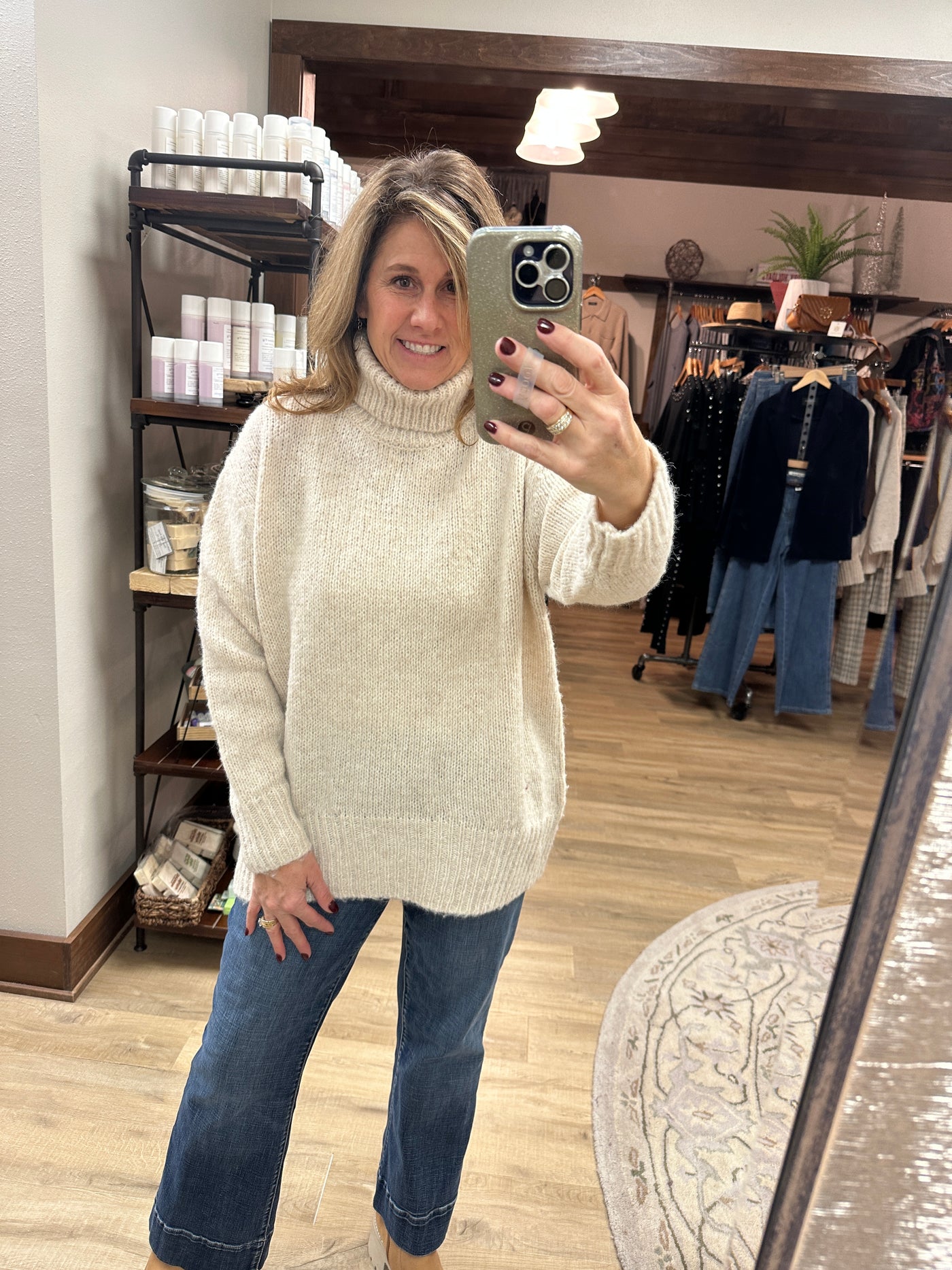 Oversized Boyfriend Turtleneck Sweater