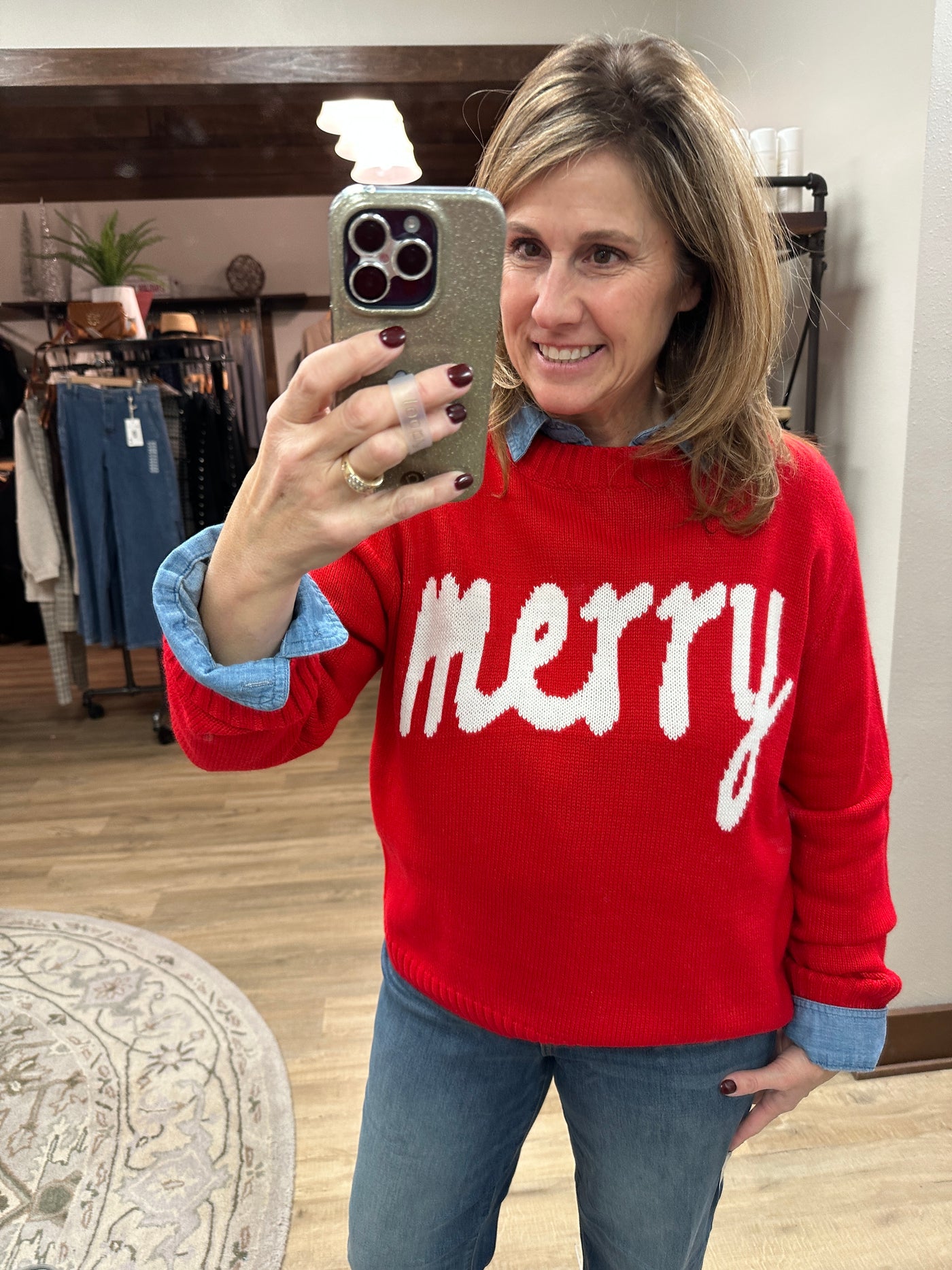 Red Merry Sweater