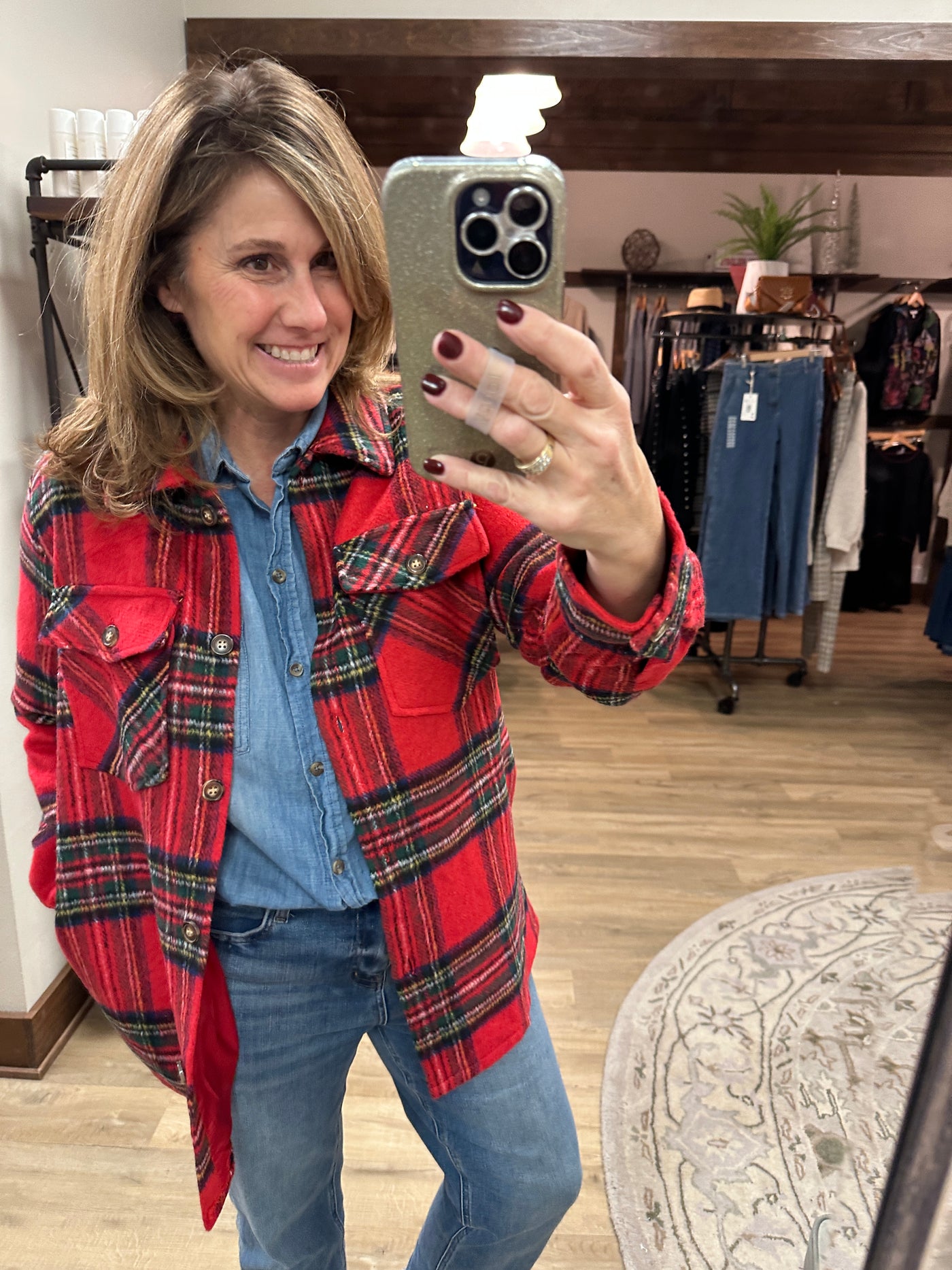 Red Plaid Shacket