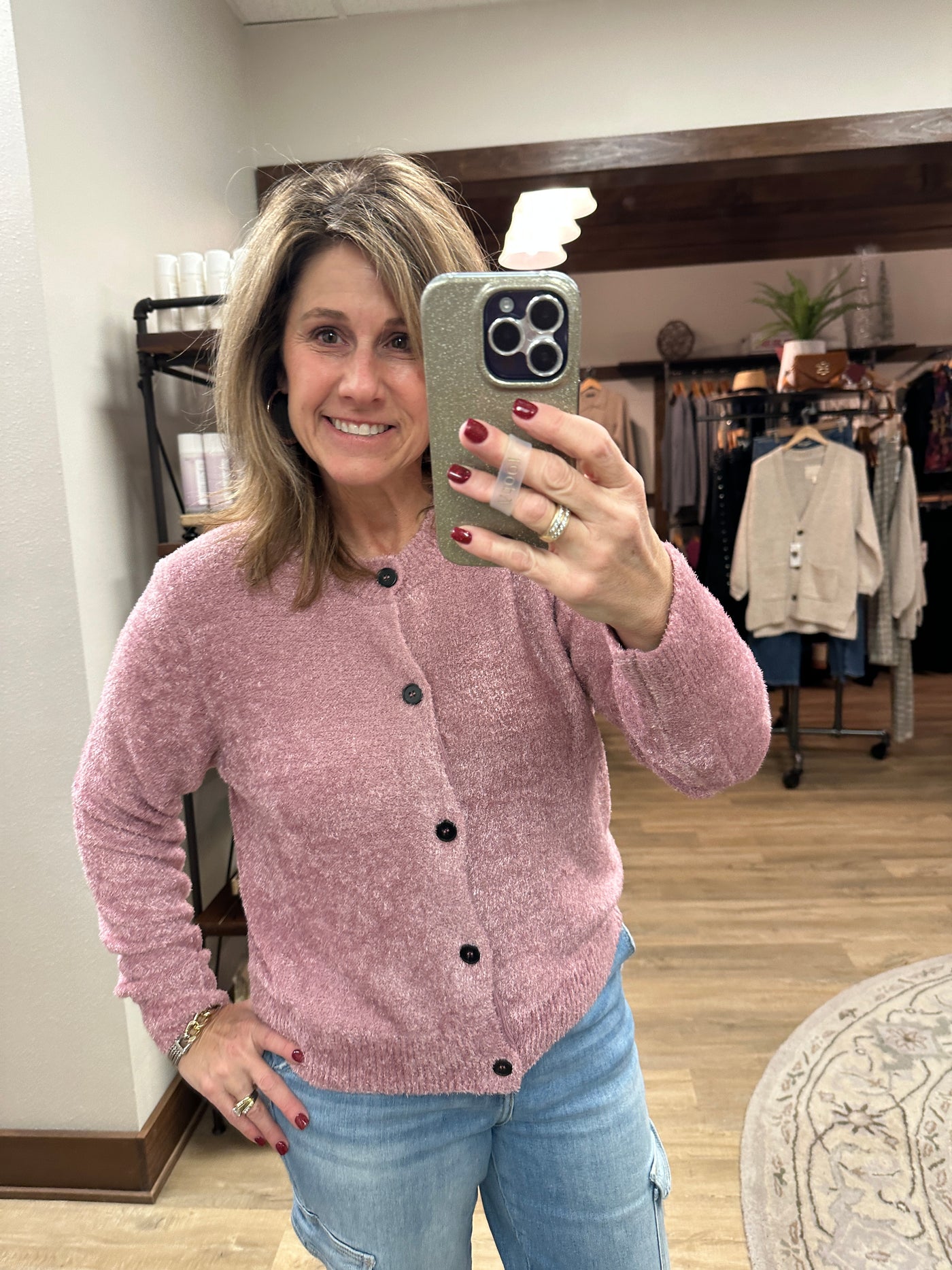 5 Button Cardigan Sweater