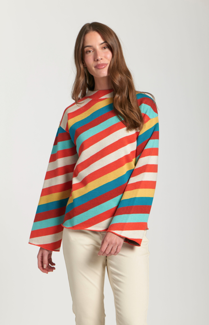 Terracota Multi Stripe Sweater