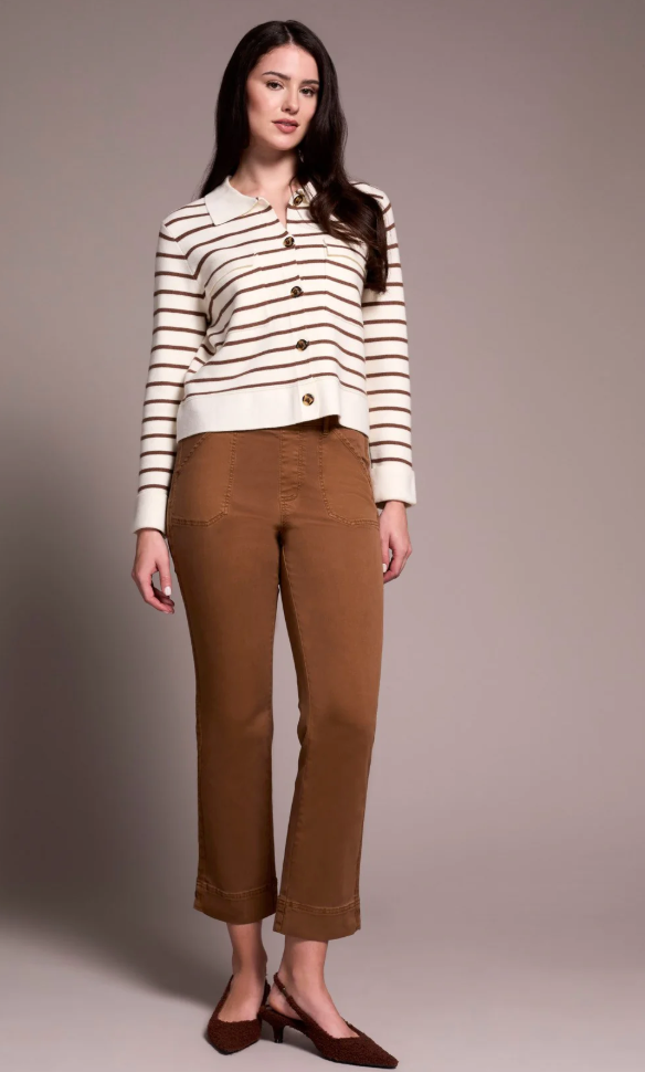 Tribal Comfort Stretch Pull-On Kick Flare Ankle Pants