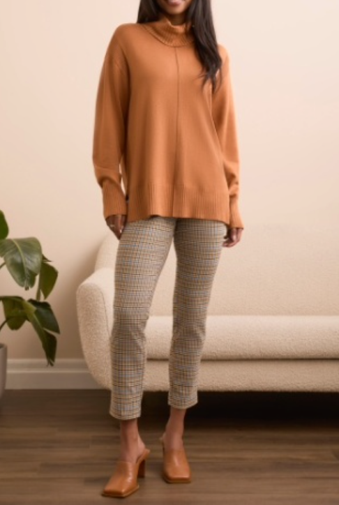 Tribal TURTLE NK SWEATER-BRAN