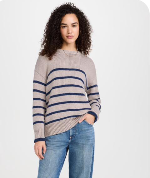Z Supply Stripe Boyfriend Sweater