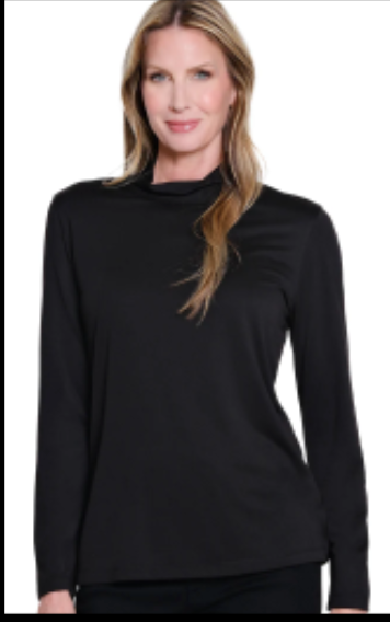 Multiples Black Cowl Neck