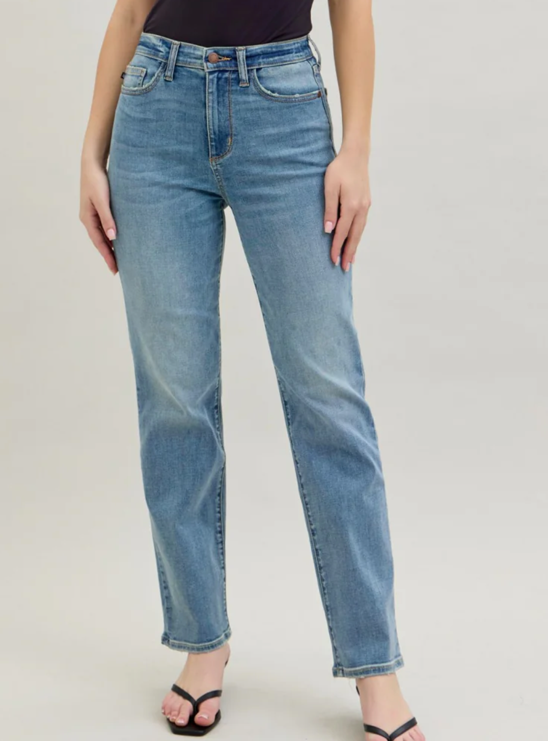 Judy Blue Straight Leg-Medium Wash