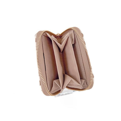 Wynona Woven Wallet: Checkered Coffee