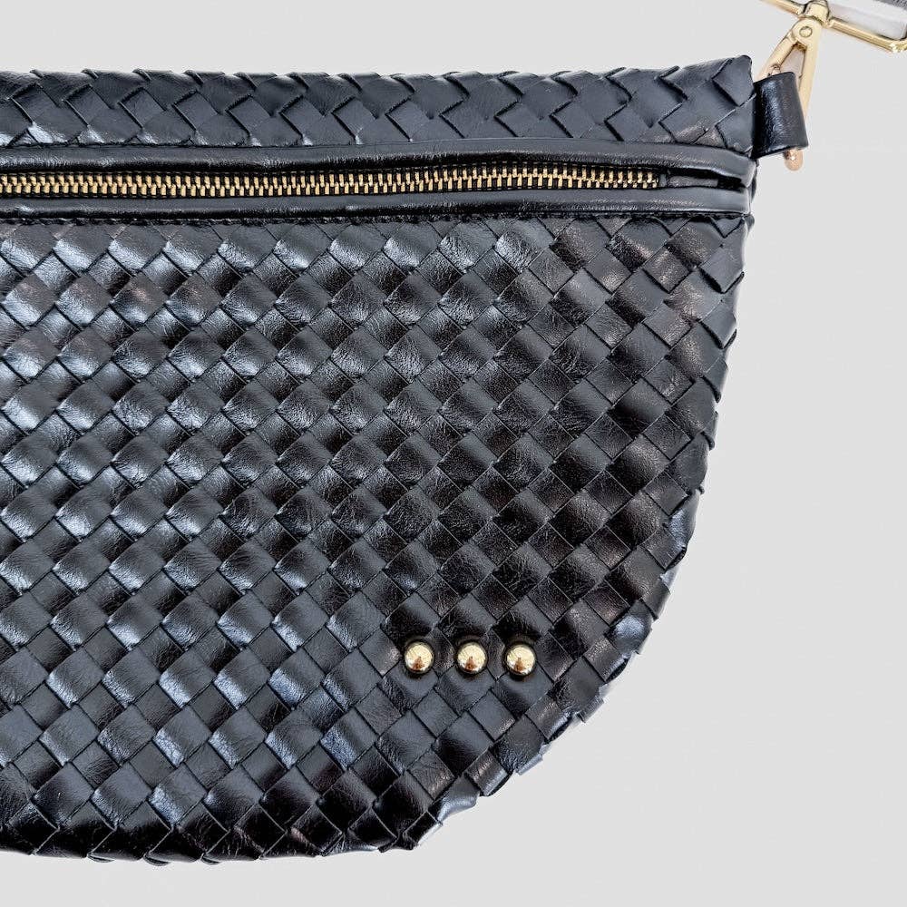 Westlyn Woven Bum Bag  Black