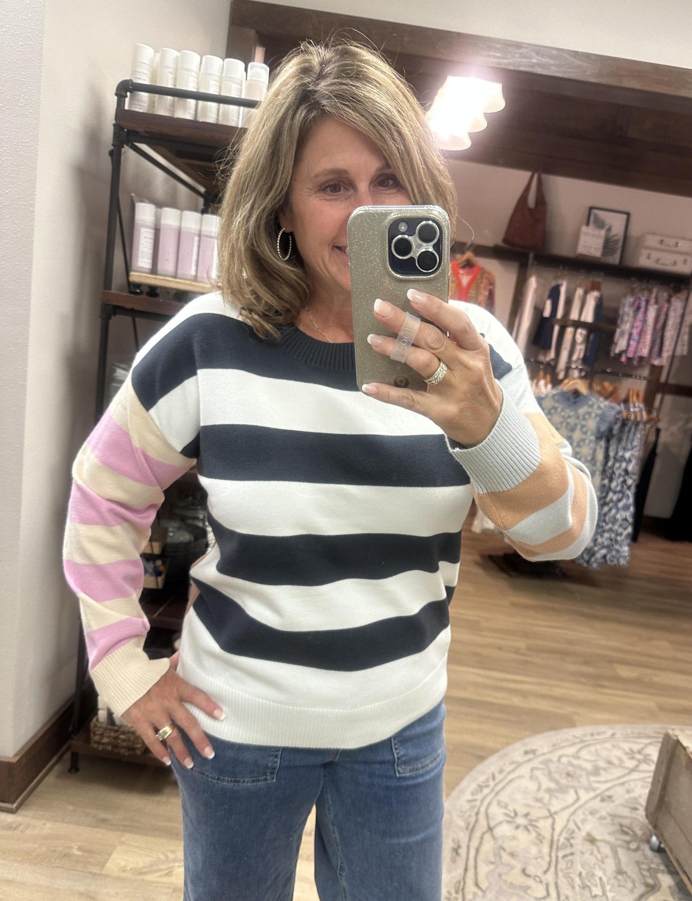 Multi color block Sweater