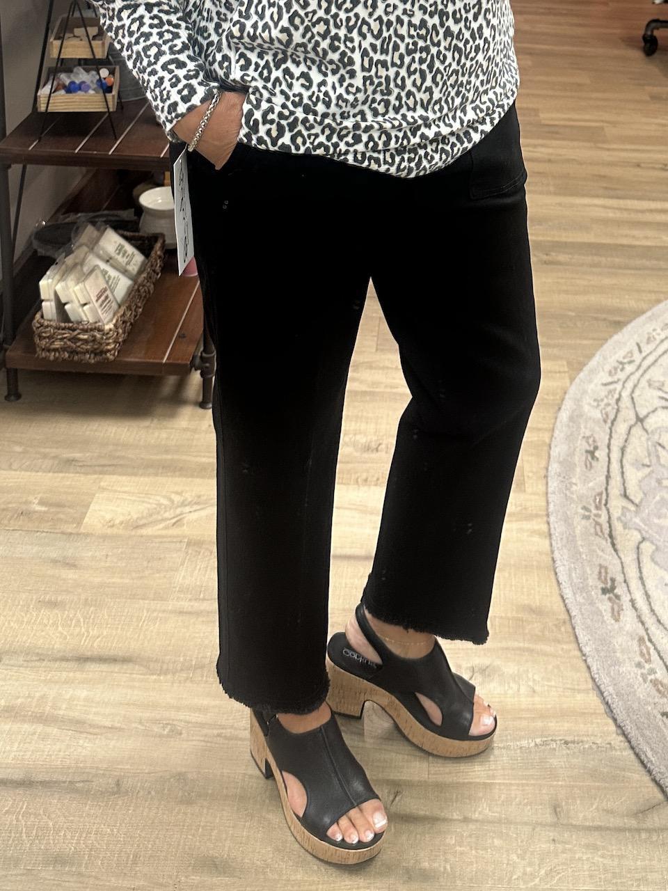 Slimsation Black Denim Crop