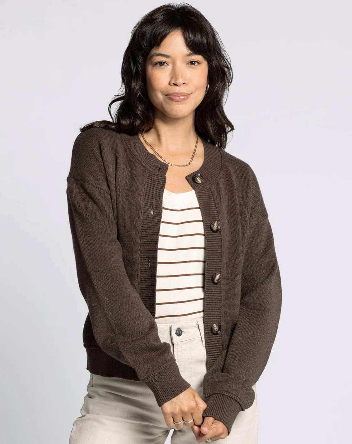 Chocolate Eliza Cardigan