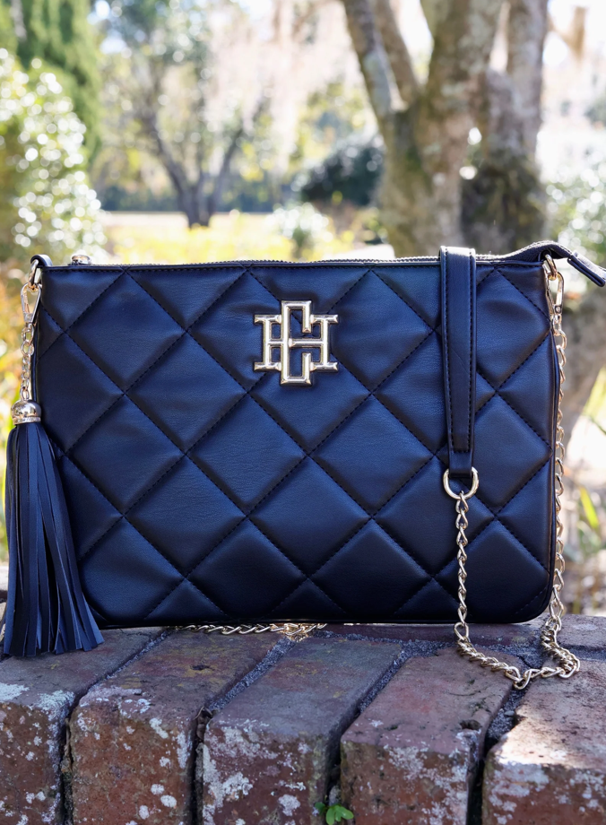 Madelyn Quilted Crossbody-Black