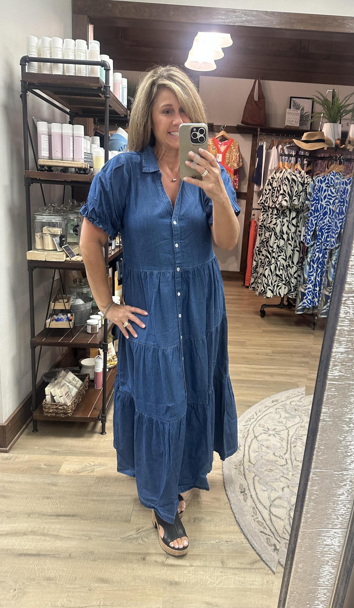 APNY Long tiered dress