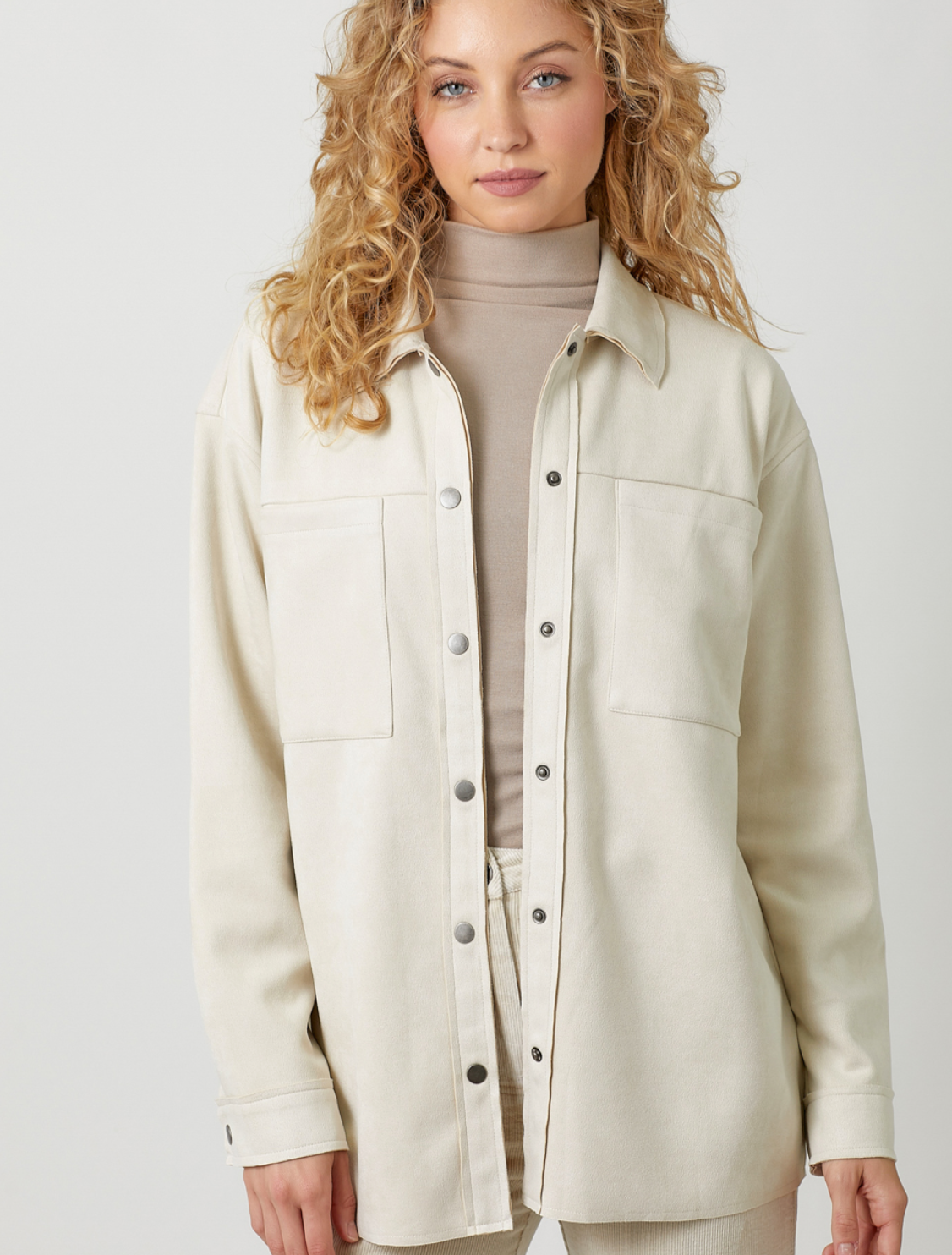 Cream Suede Jacket